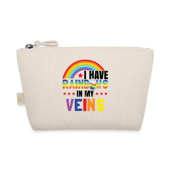 Regenbogen in meinen Adern | LGBT-| Gay Pride - Bio-Täschchen - Natur - Vorne
