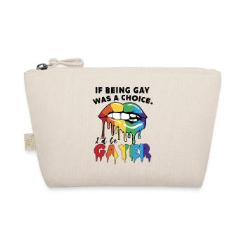 Ich wäre schwuler | Gay Pride | LGBT-| Pride-Monat - Bio-Täschchen - Natur - Vorne