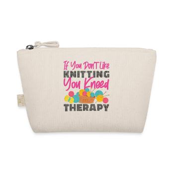 Knitting Knitter If You Don't Like - Organic Pouch - nature - Front