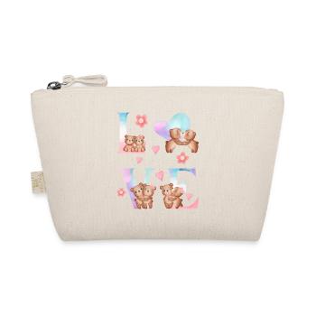 BEARY VERLIEBT - Bio-Täschchen - Natur - Vorne