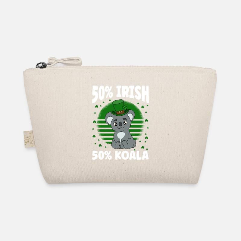 Niedlicher Koala mit Hut Saint Patrick's Day Bio-Täschchen