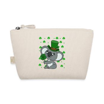 Cute Koala with Hat Saint Patrick's Day - Organic Pouch - nature - Front