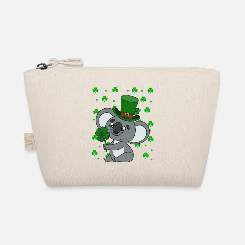 Niedlicher Koala mit Hut Saint Patrick's Day Bio-Täschchen