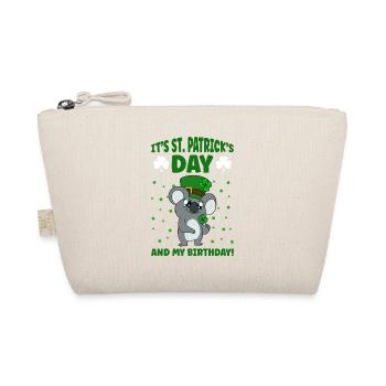 Cute Koala with Hat Saint Patrick's Day - Organic Pouch - nature - Front