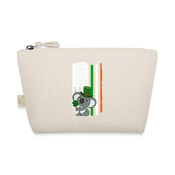 Cute Koala with Hat Saint Patrick's Day - Organic Pouch - nature - Front