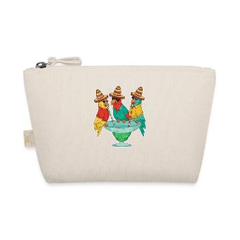 Tequila Drinking Parrots Cinco De Mayo Mexico - Organic Pouch - nature - Front