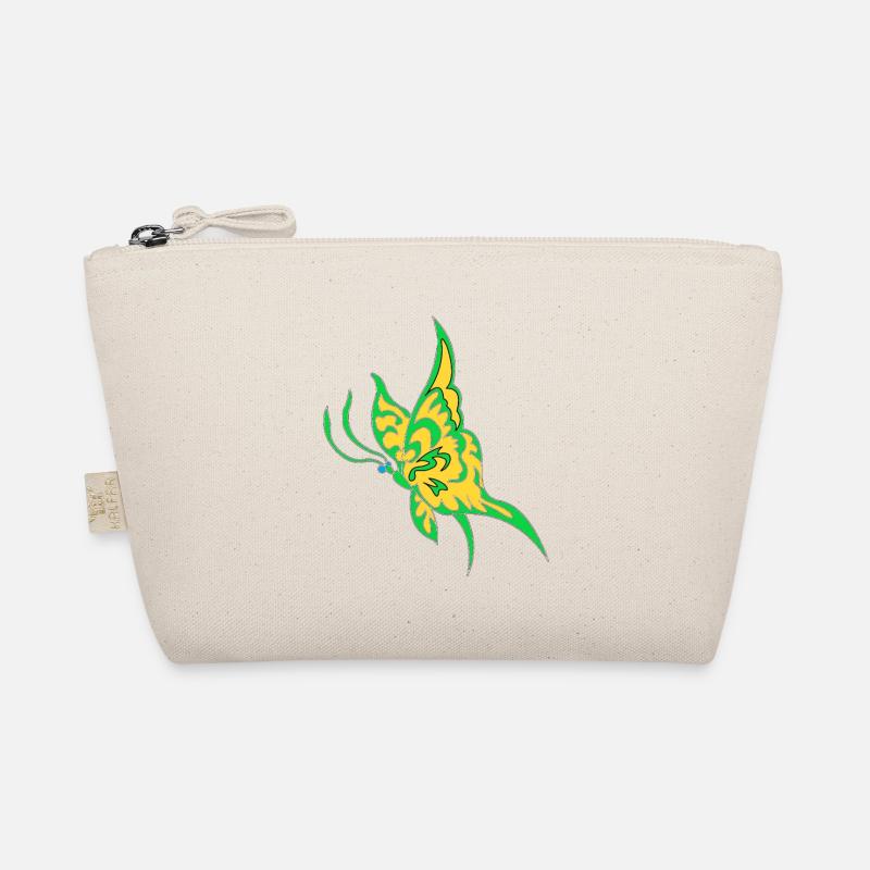 Moth green gold Organic Pouch