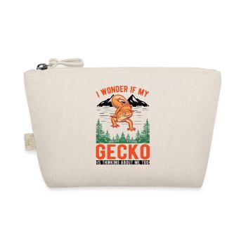 Gecko Gift Leopard Gecko - Organic Pouch - nature - Front