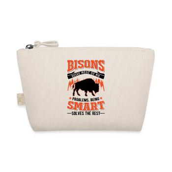 Buffalo Gift Bison Buffallo Water Buffalo - Organic Pouch - nature - Front