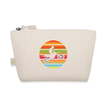 Motorcycle Motorcross Motorcyclist Motorcycle Fan - Organic Pouch - nature - Front