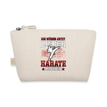 Lieber Karate Karateka asiatischer Kampfsport - Bio-Täschchen - Natur - Vorne