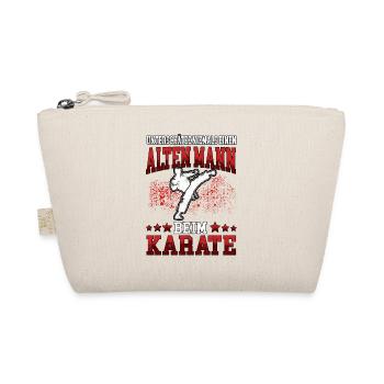 Alter Mann Karate Karateka asiatischer Kampfsport - Bio-Täschchen - Natur - Vorne