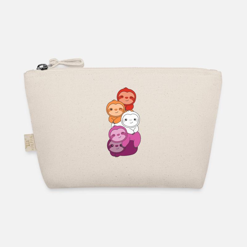 Lesbian Flag Pride LGBTQ Cute Sloth Bunch Trousse biologique