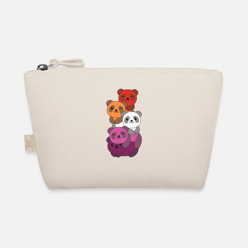 Lesbian Flag Pride LGBTQ Cute Panda Bunch Trousse biologique
