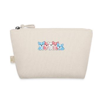 Transgender Flag Corgi Pride LGBTQ Cute Dogs - Organic Pouch - nature - Front