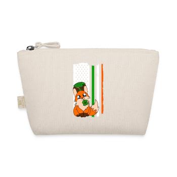 Cute Fox Clover St. Patrick's Day - Organic Pouch - nature - Front