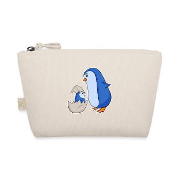 Famille Pingouin - Pingouin avec bébé - Penguin Motif - Trousse biologique - nature - Devant