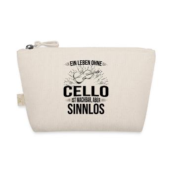 Cello Cellospieler Cellist - Bio-Täschchen - Natur - Vorne