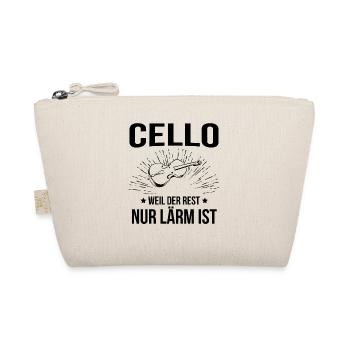 Cello Cellospieler Cellist - Bio-Täschchen - Natur - Vorne