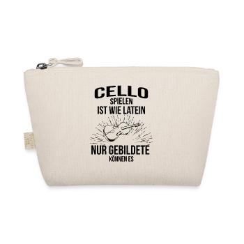 Cello Cellospieler Cellist - Bio-Täschchen - Natur - Vorne