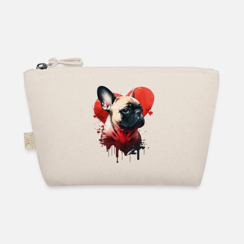 Amour bouledogue mignon cadeau chien Trousse biologique