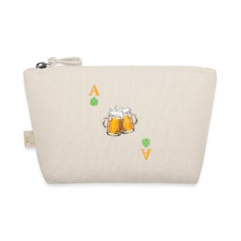 Hopfen ist Trumpf - Bier - As - Spielkarte - Bio-Täschchen - Natur - Vorne