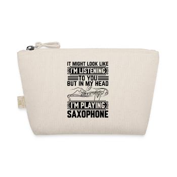 Dans ma tête, je joue du saxophone - Saxophone Playe - Trousse biologique - nature - Devant