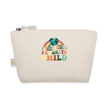 Mother Nature's Favorite Child: Earth Day Retro - Organic Pouch - nature - Front