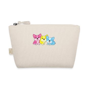 Pansexual Flag Corgi Pride LGBTQ Cute Dogs - Organic Pouch - nature - Front