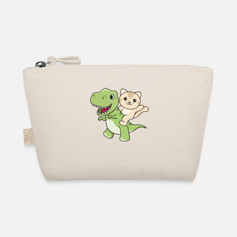 Balades de chat sur T-Rex mignon dino avec des chats Trousse biologique
