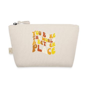 Groovy Text You Bake The World A Better Place - Organic Pouch - nature - Front