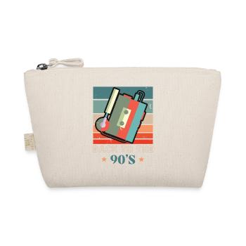 Walkman cassette tape 90s retro audio - Organic Pouch - nature - Front
