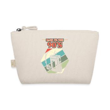 Walkman cassette tape 90s - gift - Organic Pouch - nature - Front