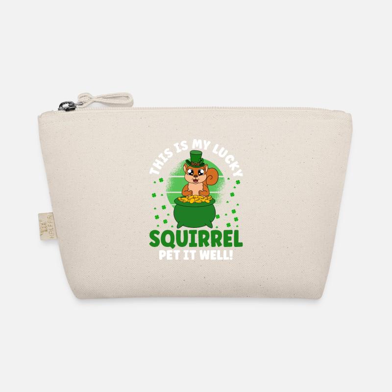 Squirrel Clover St. Patrick's Day Organic Pouch
