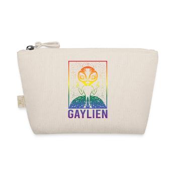 Gender Lesben, Schwule, Trans, Queer Regenbogen - Bio-Täschchen - Natur - Vorne