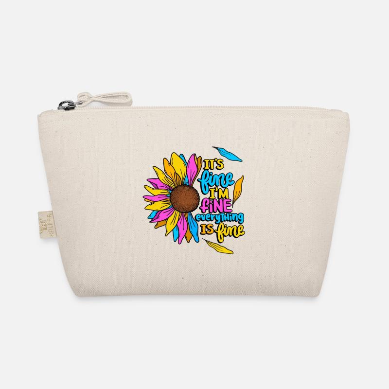 I'm fine Everything is good Sunflower décor Organic Pouch