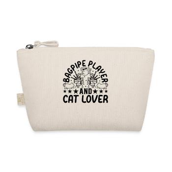 Bagpipe Player And Cat Lover - Bagpipe Bagpiper - Organic Pouch - nature - Front