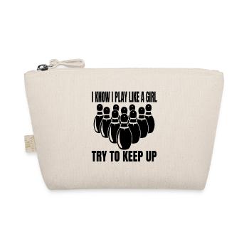 Bowler Kegeln Bowling Kegelverein Bowlingverein - Bio-Täschchen - Natur - Vorne