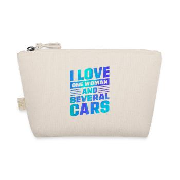 I Love One Woman And Several Cars Mechanic Car Lov - Organic Pouch - nature - Front
