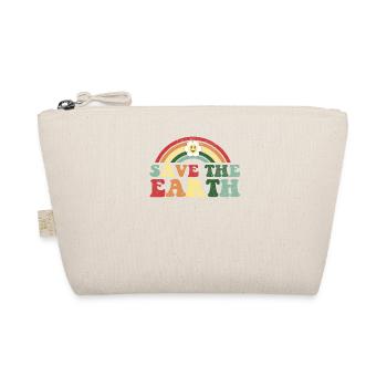 Save the Earth Vintage Distressed Earth Day - Organic Pouch - nature - Front