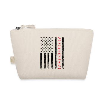 Pilot American Airplanes Flag - Organic Pouch - nature - Front