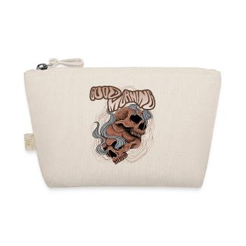 Vintage Skull Skull Saying Good-Morning - Organic Pouch - nature - Front
