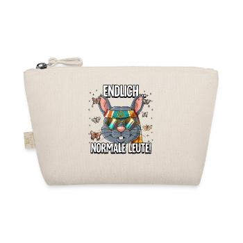 Endlich Normale Leute Hippie Goa Rave - Bio-Täschchen - Natur - Vorne