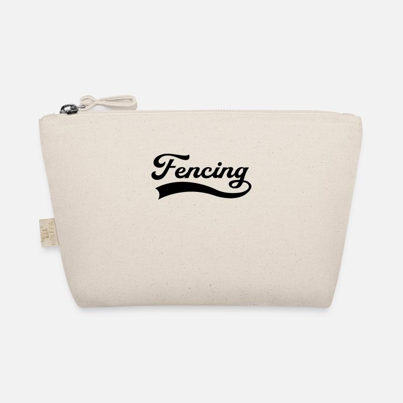 Fechten Schriftzug Bio-Täschchen