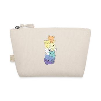 genderfaun Flag Pride LGBTQ mignon cat pile - Trousse biologique - nature - Devant