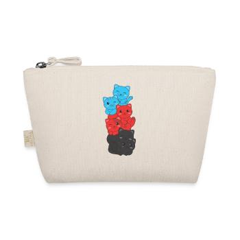 Polyamour Flag chat Pride LGBTQ mignon chat - Trousse biologique - nature - Devant