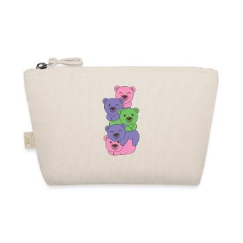 Trigender Flag Pride LGBTQ Cute Bear Bunch - Trousse biologique - nature - Devant