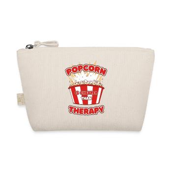 Popcorn Is Cheaper Than Therapy Kinofan - Bio-Täschchen - Natur - Vorne