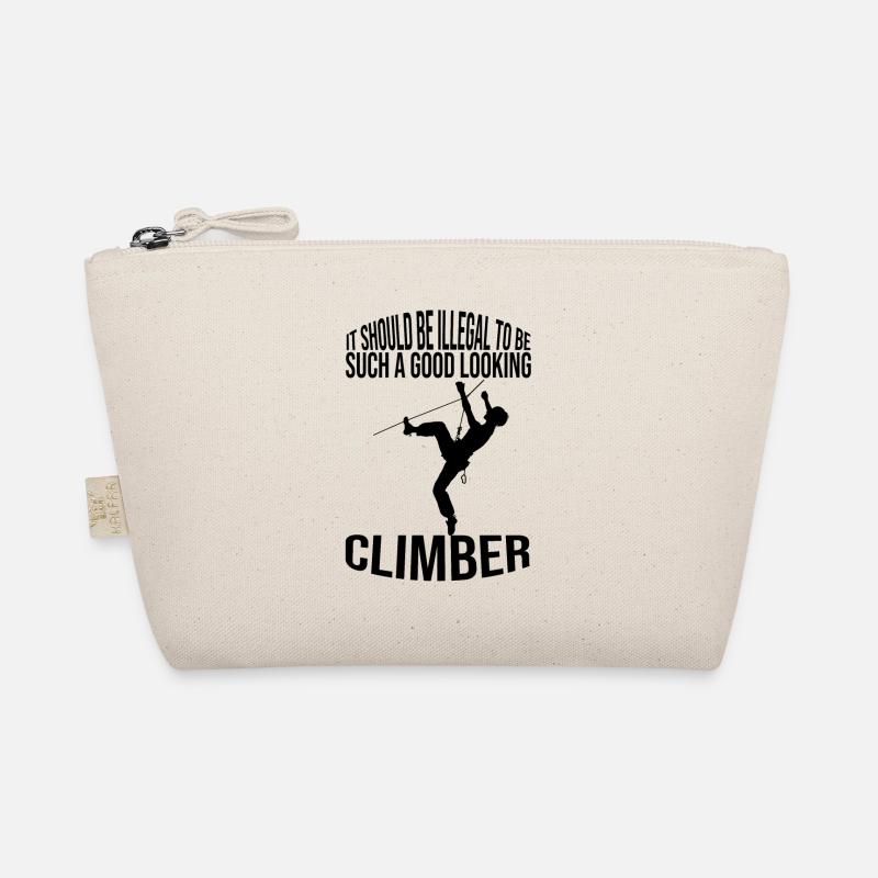 Climber Mountain Mountain Climbing Mountaineering Organic Pouch
