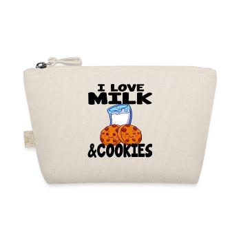 I Love Milk and Cookies Funny Kids - Organic Pouch - nature - Front